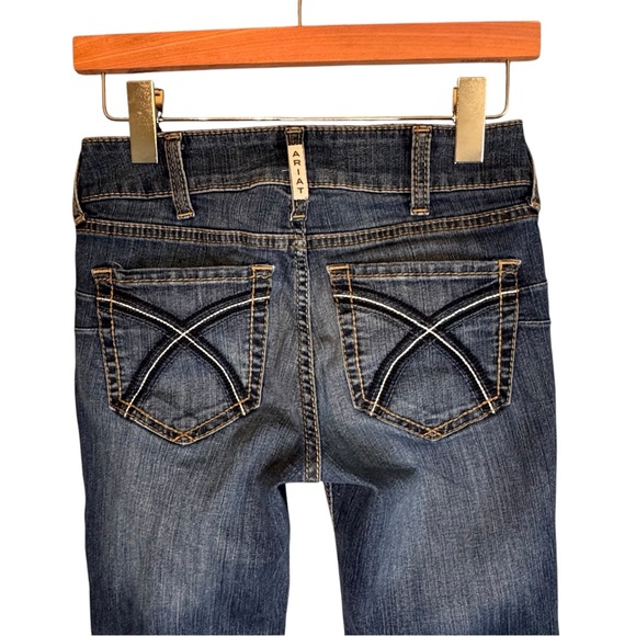 Ariat Bootcut Jeans 26x28 | Blue Denim | Western Vintage Rodeo Style - Picture 4 of 12